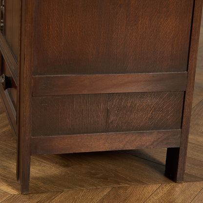 英国 クラシック オーク材 ブランケットボックス