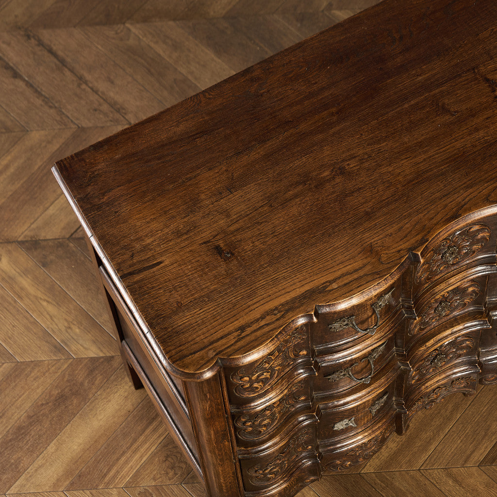 英国 クラシック オーク 3段 チェスト