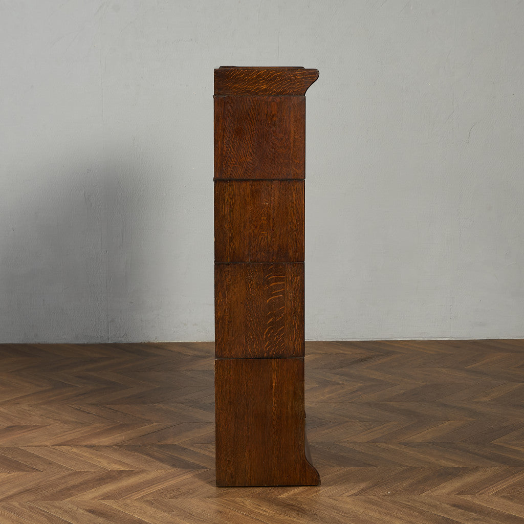 英国 アンティーク スタッキングブックケース 食器棚