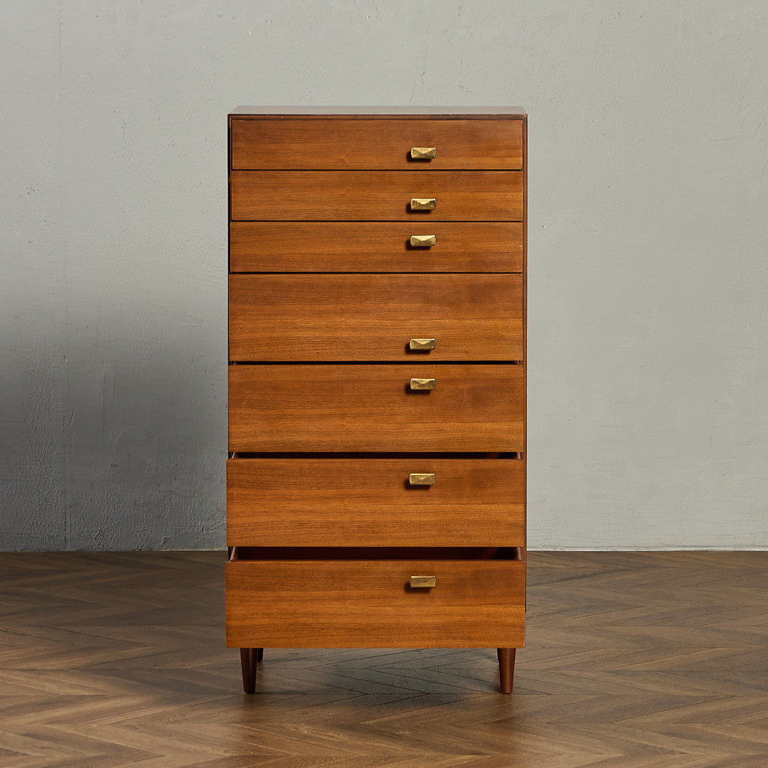 ヴィンテージ 7段 ハイ チェスト