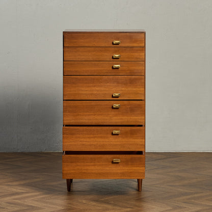 ヴィンテージ 7段 ハイ チェスト