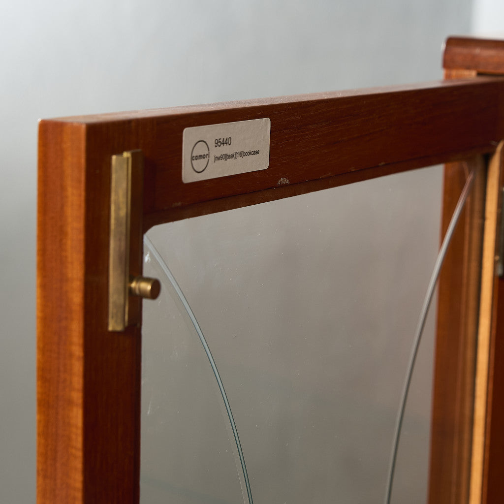 Fresco ガラス ブックケース カスタム アイアン ヘアピンレッグ