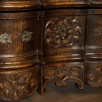 英国 クラシック オーク 3段 チェスト