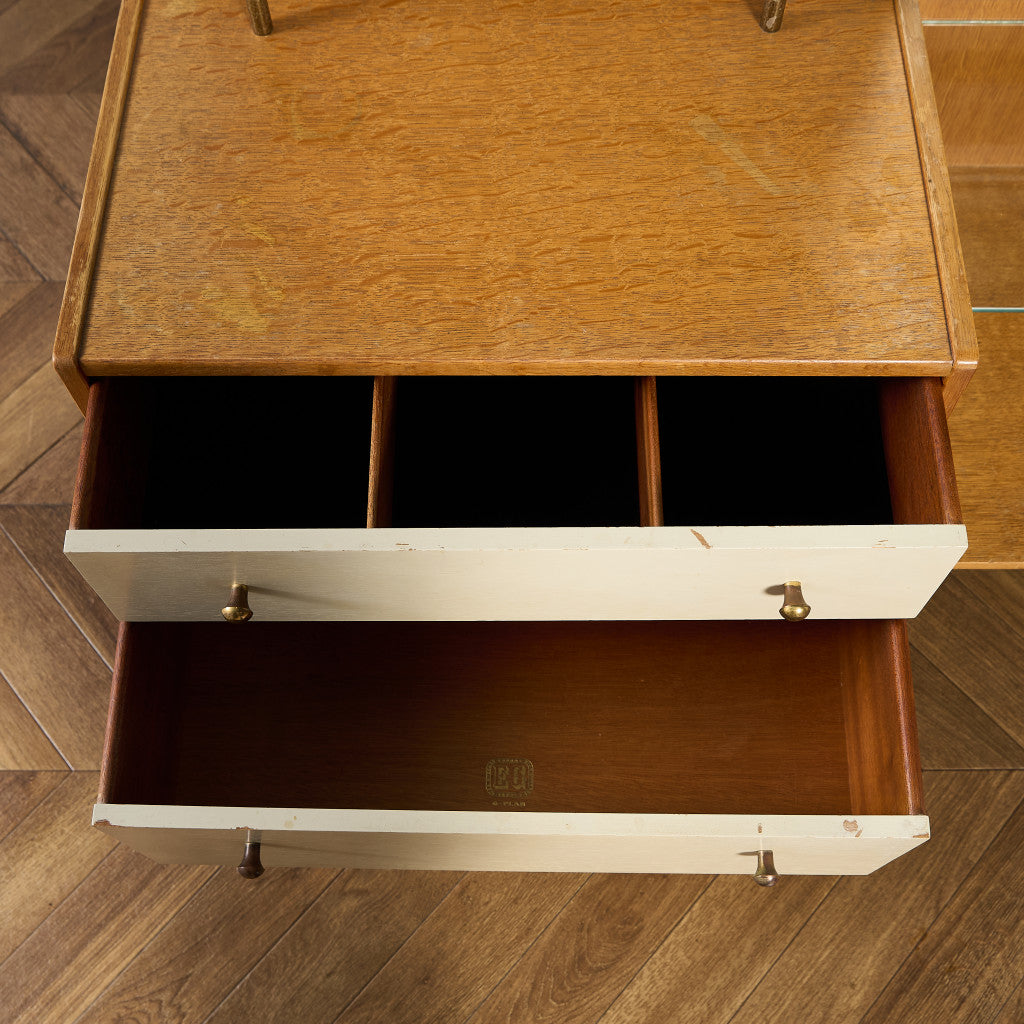 Chinese white ヴィンテージ ドレッシングチェスト 初期ゴールドラベル