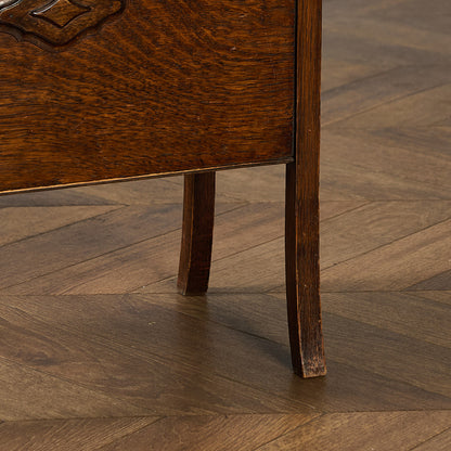 英国 クラシック オーク材 マガジンラック