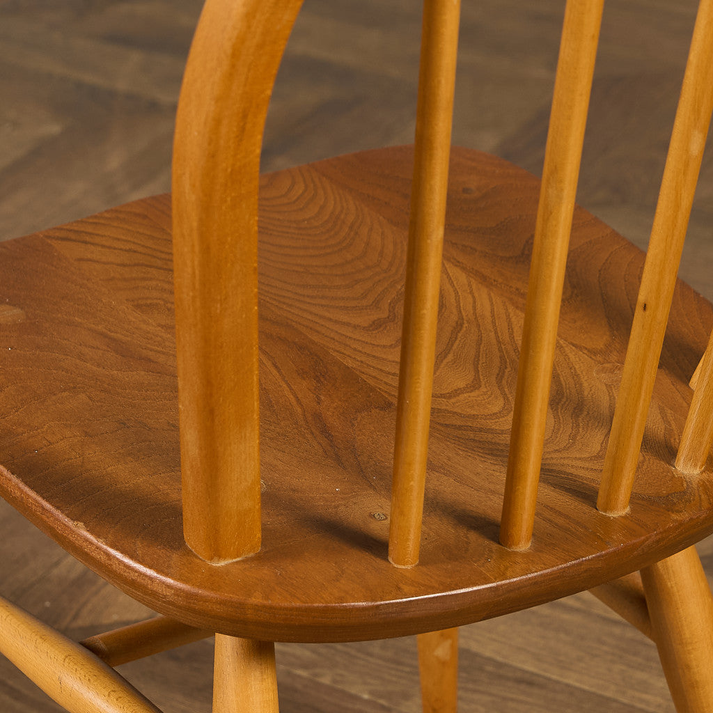 アーコール ERCOL ヴィンテージ 4本 スポーク フープバックチェア ラウンドゴールドラベル #89772