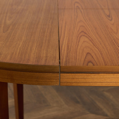 英国 ヴィンテージ エクステンション ラウンド ダイニングテーブル