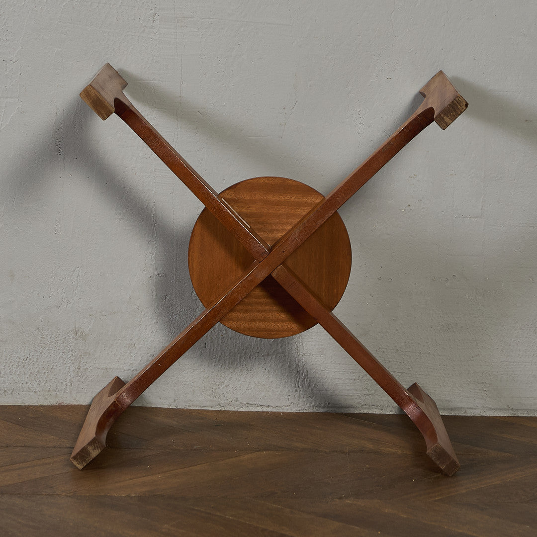 英国 ヴィンテージ ガラストップ コーヒーテーブル