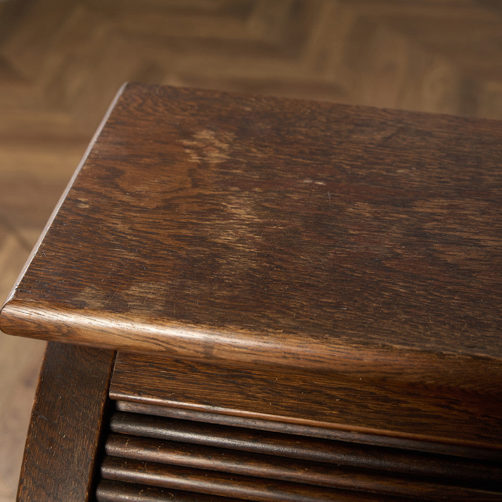 英国 クラシック ロールトップ ライティング ビューロー