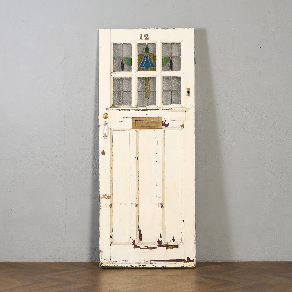 英国 アンティーク ペインテッド ステンドグラス ドア