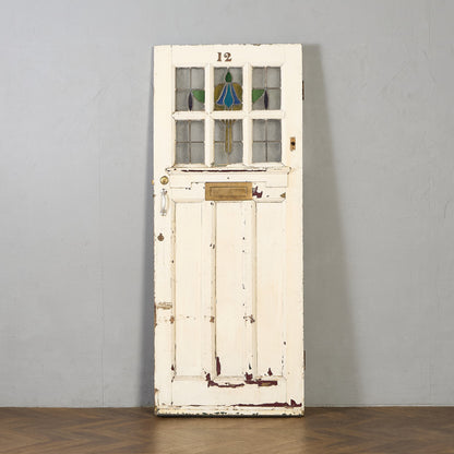 英国 アンティーク ペインテッド ステンドグラス ドア