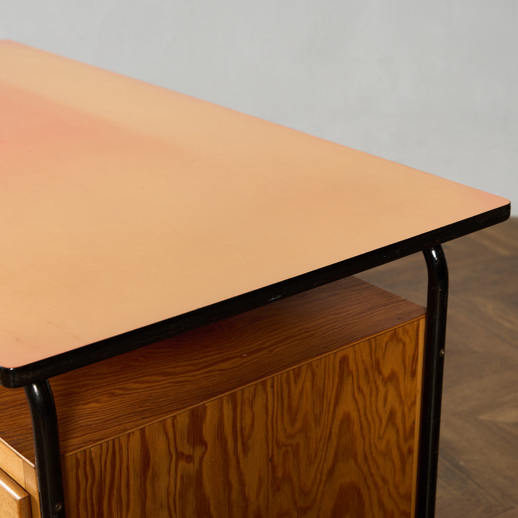 オランダヴィンテージ 片袖デスク