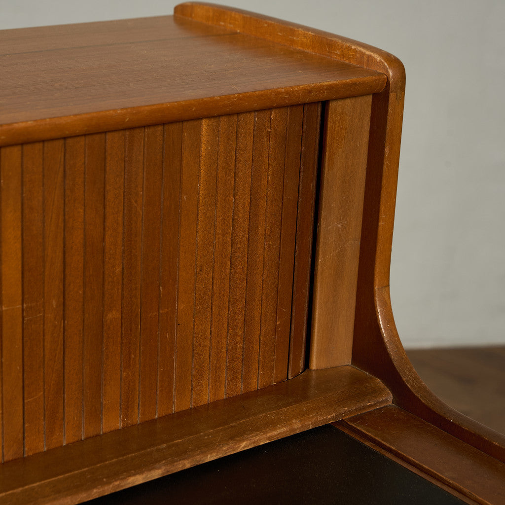 英国 ヴィンテージ 蛇腹扉 ライティングビューロー