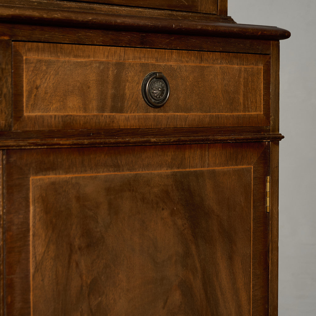 英国 クラシック エドワーディアン 様式 ブックケース カップボード