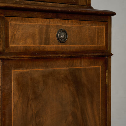 英国 クラシック エドワーディアン 様式 ブックケース カップボード