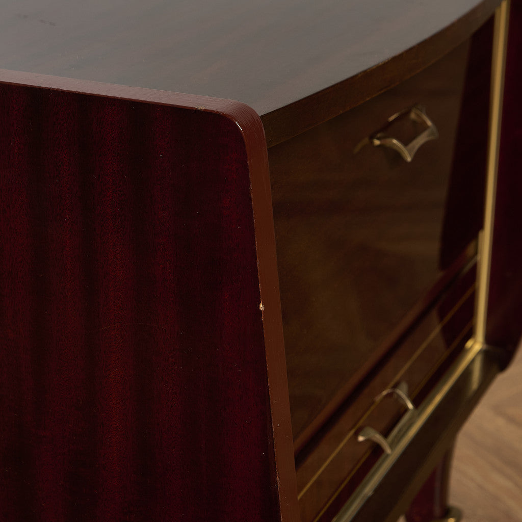 英国 ヴィンテージ ベッドサイド キャビネット