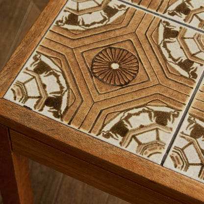 イギリス ヴィンテージ タイルトップ コーヒーテーブル センターテーブル