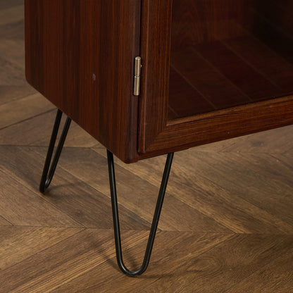 デンマーク ヴィンテージ ブックケース カスタム アイアンヘアピンレッグ