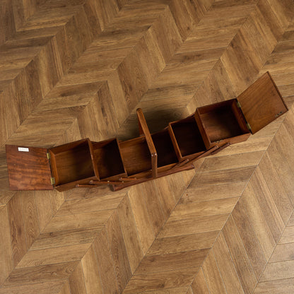 英国 ヴィンテージ ソーイングボックス #95619