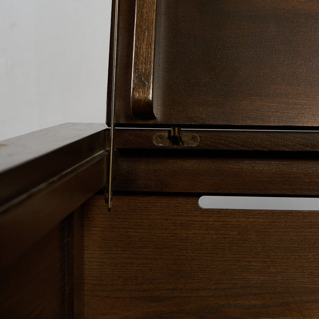 Old Colonial Mural レコード キャビネット  ラウンドゴールドラベル