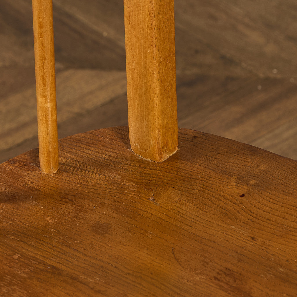 ヴィンテージ 4本 スポーク フープバックチェア ラウンドゴールドラベル