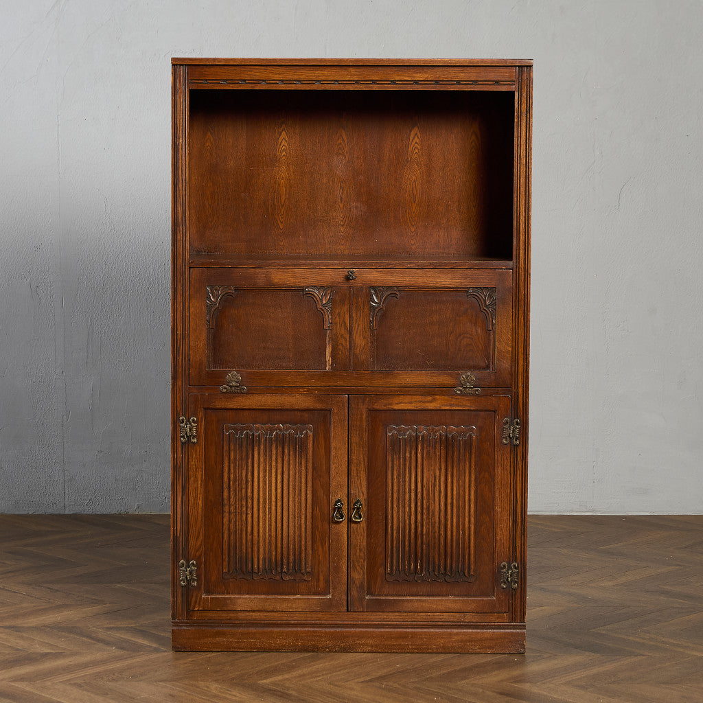 Old Charm オーク材 ビューローブックケース