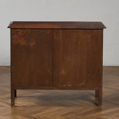 英国 クラシック オーク材 3段チェスト