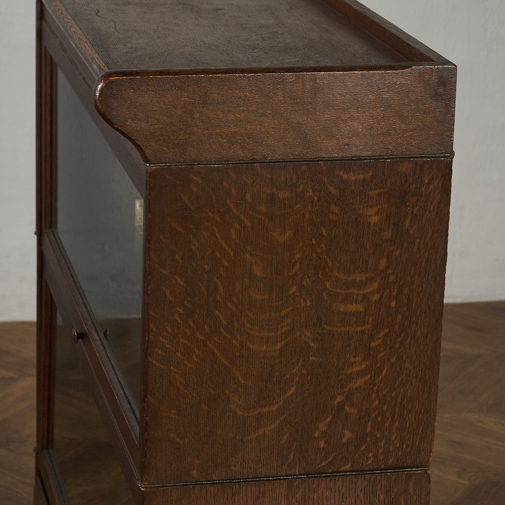 英国 アンティーク スタッキングブックケース 食器棚