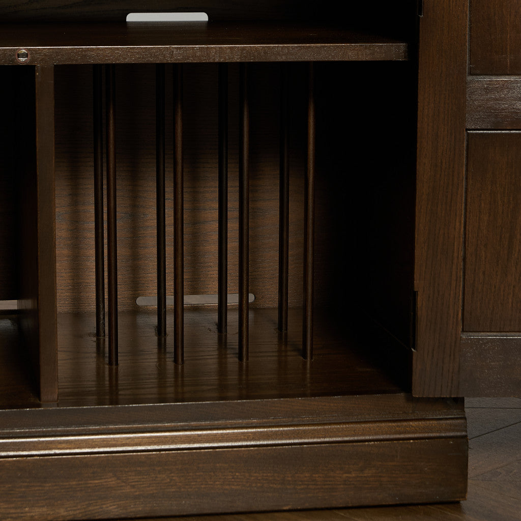 Old Colonial Mural レコード キャビネット  ラウンドゴールドラベル