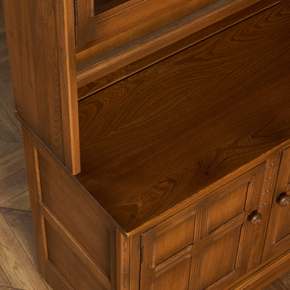 Old Colonial ヴィンテージ ブックケース カップボード ラウンドゴールドラベル