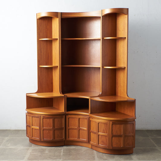 ヴィンテージ 凹型コーナーキャビネット 3点セット