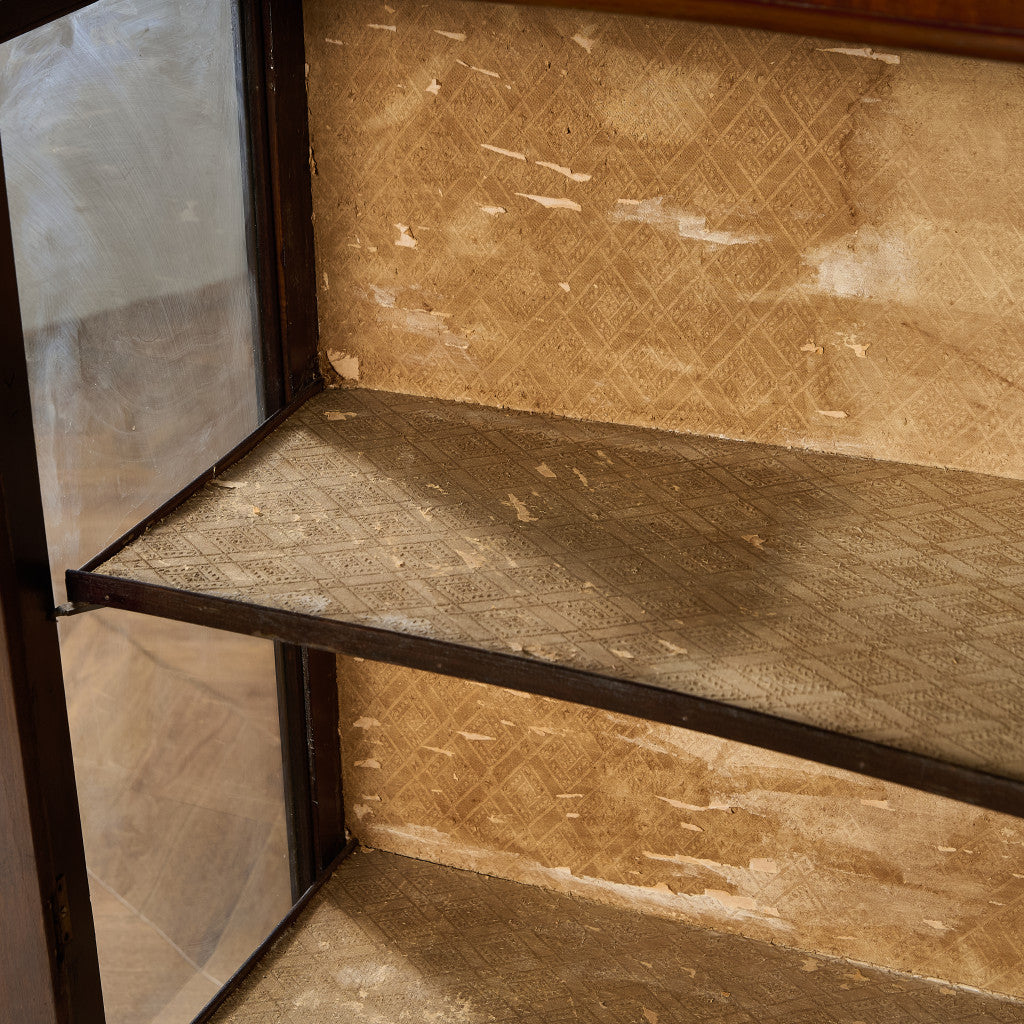 英国 クラシック ディスプレイ ガラス キャビネット