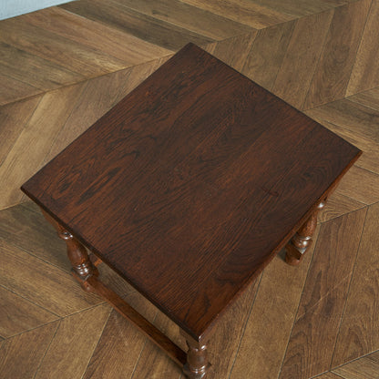 British classic oak nesting table #81756