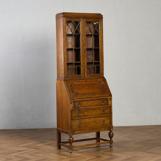 英国 クラシック ビューロー ブックケース デスク