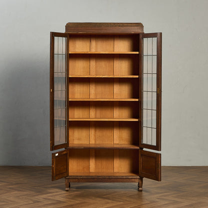 英国 クラシック ブックケース 食器棚