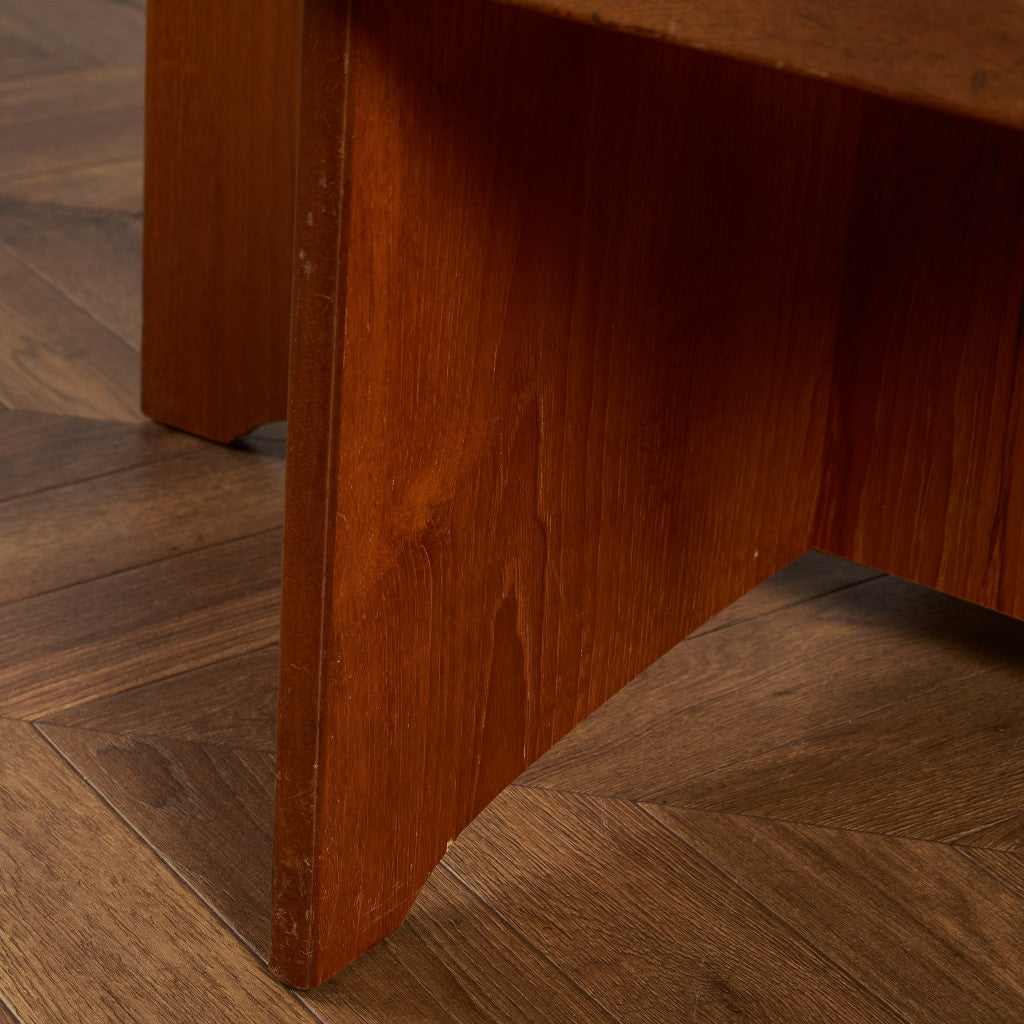 ヴィンテージ スツール付き ガラストップ センターテーブル