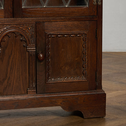 英国 クラシック オーク材 ブックケース