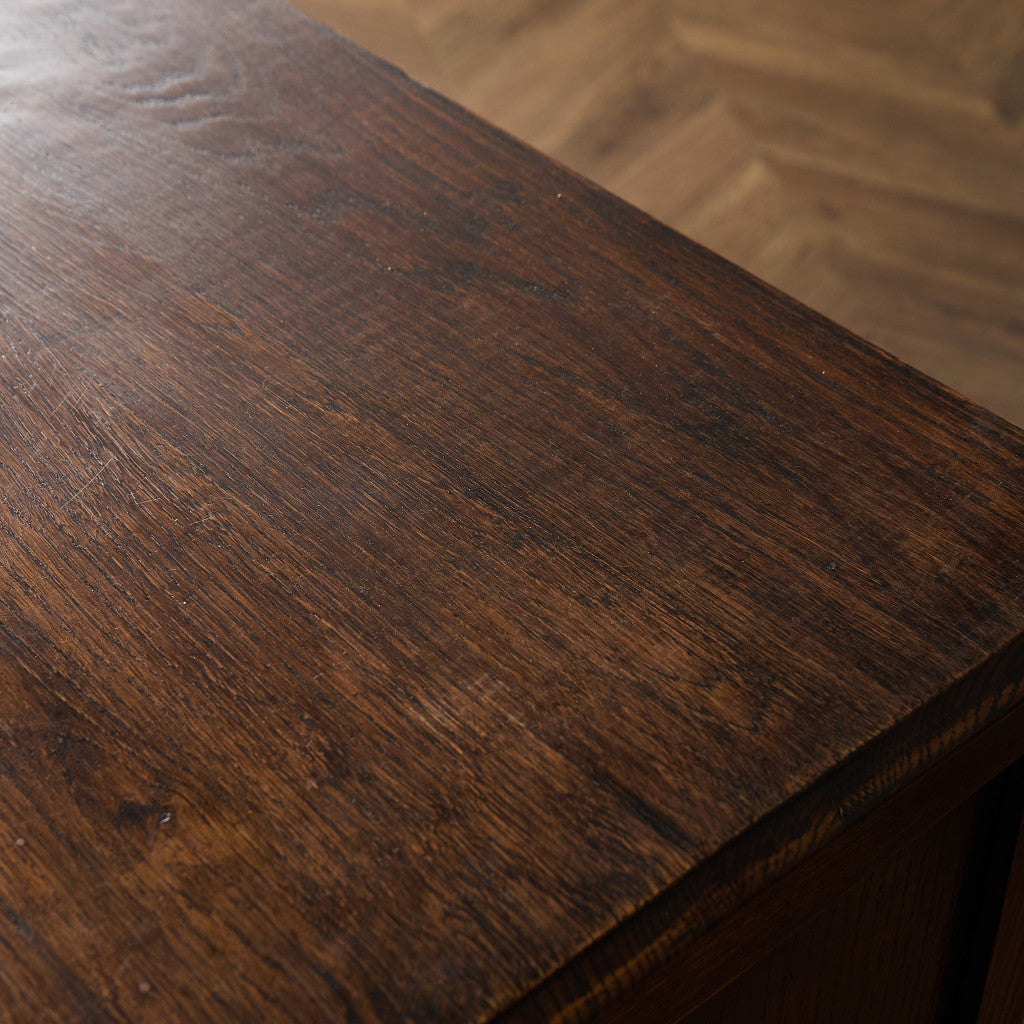 英国 クラシック オーク 3段 チェスト