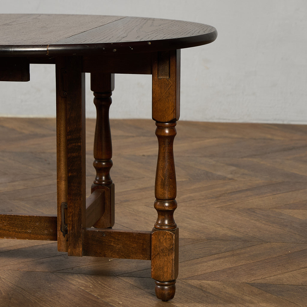 英国クラシック ドロップリーフ ゲートレッグテーブル