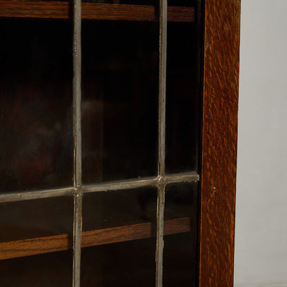 英国 クラシック オーク材 ブックケース 食器棚