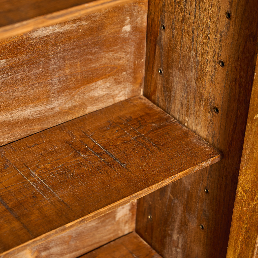 英国 クラシック オーク材 ブックケース 食器棚