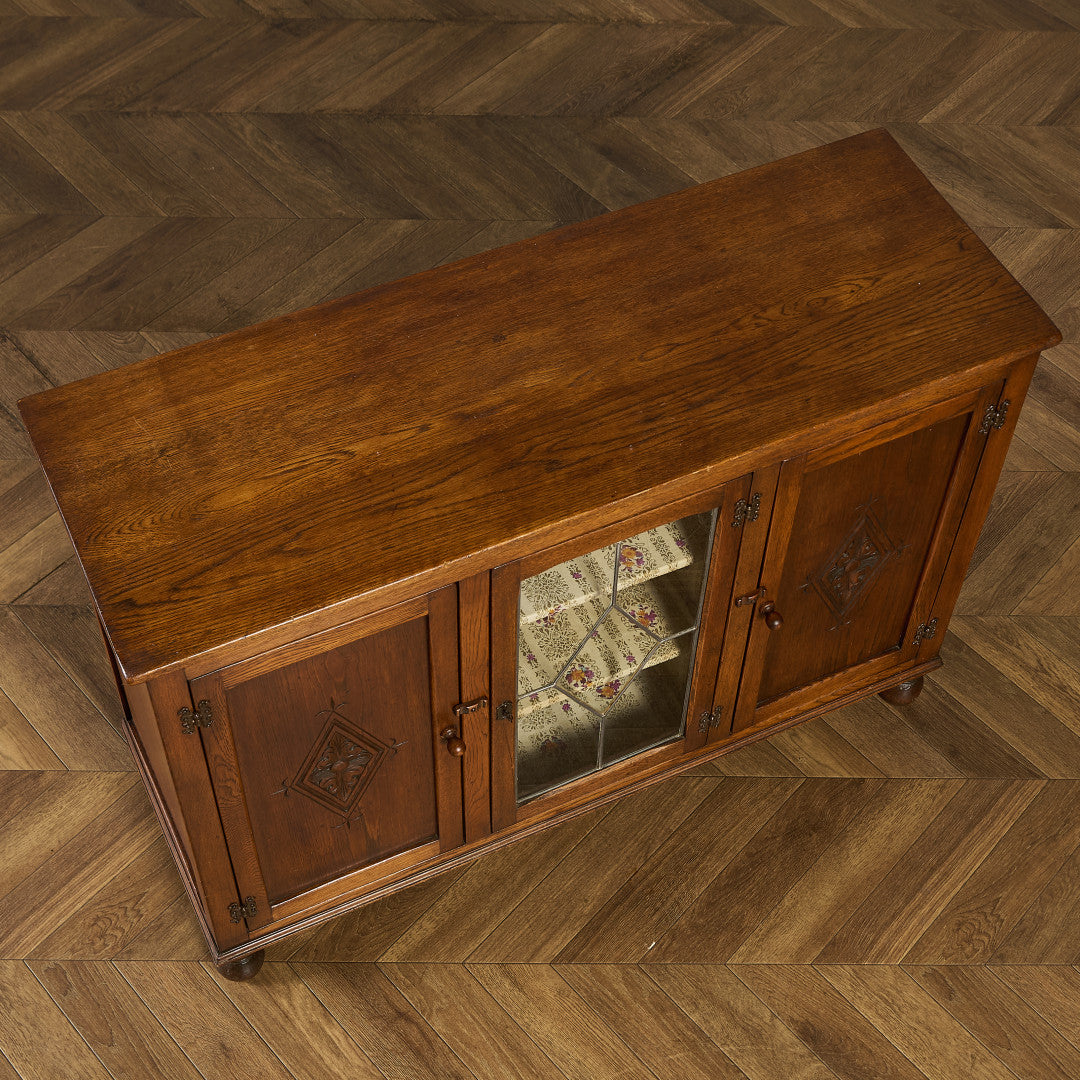 英国 クラシック ガラス キャビネット #91798