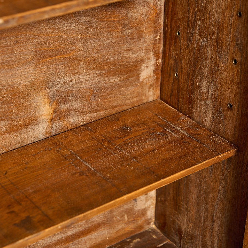 英国 クラシック オーク材 ブックケース 食器棚