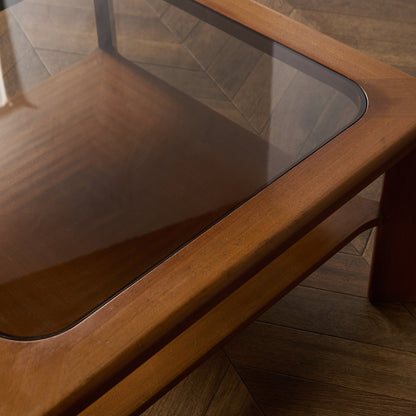 ヴィンテージ  ガラストップ コーヒーテーブル