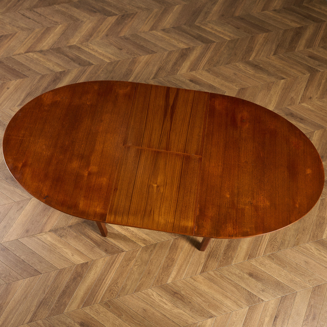 英国 ヴィンテージ オーバル ロング ダイニングテーブル #94160