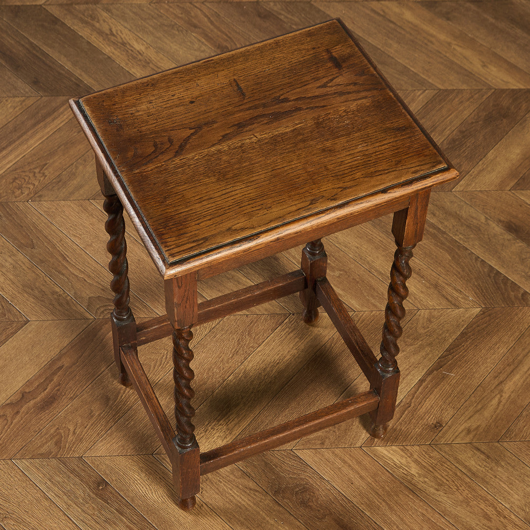 英国 クラシック バーリーシュガーツイスト サイドテーブル