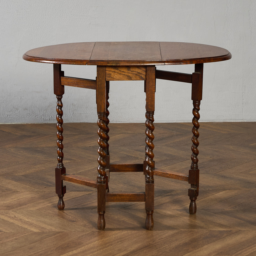 英国 クラシック ドロップリーフ ゲートレッグテーブル