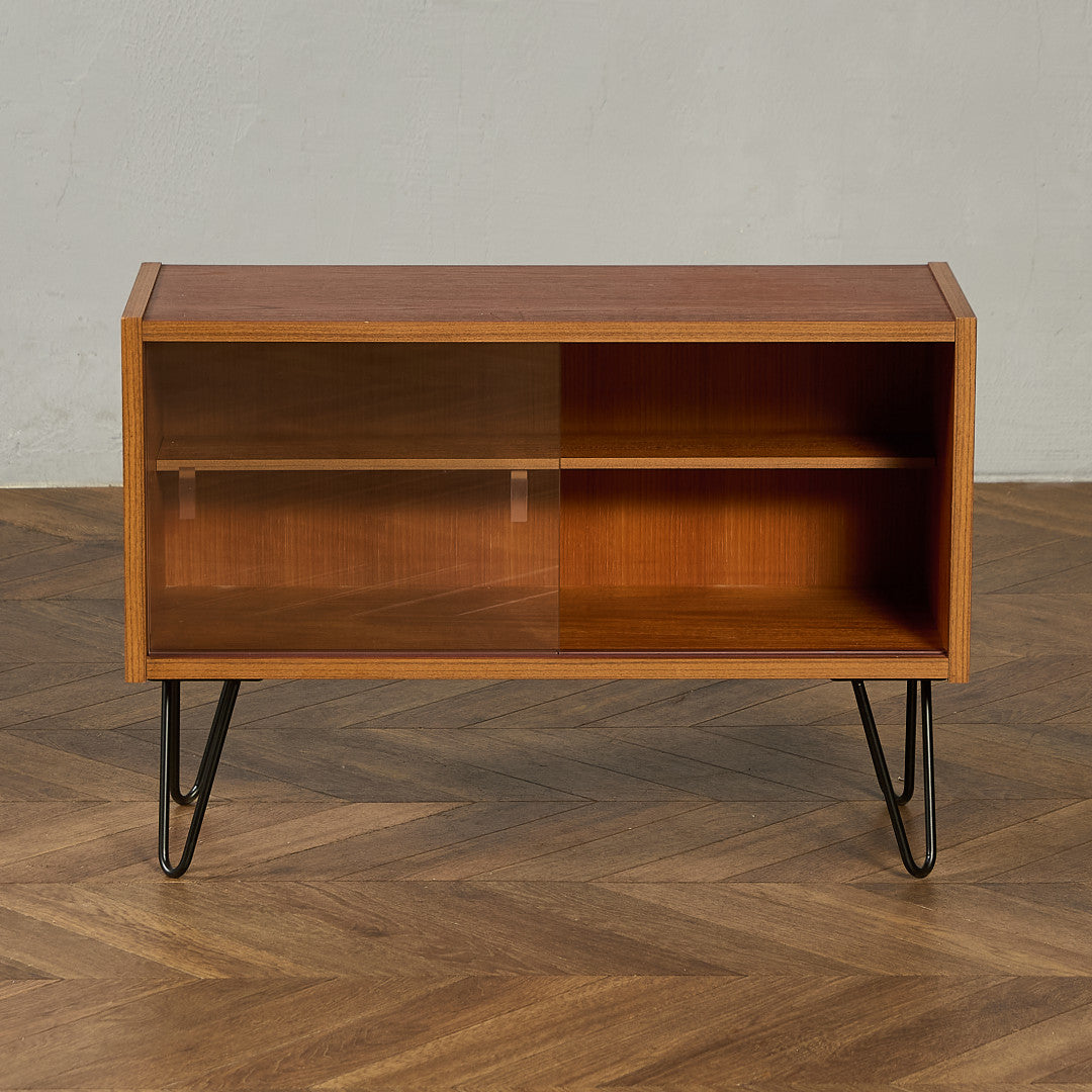 英国 ヴィンテージ ブックシェルフ カスタム アイアンヘアピンレッグ