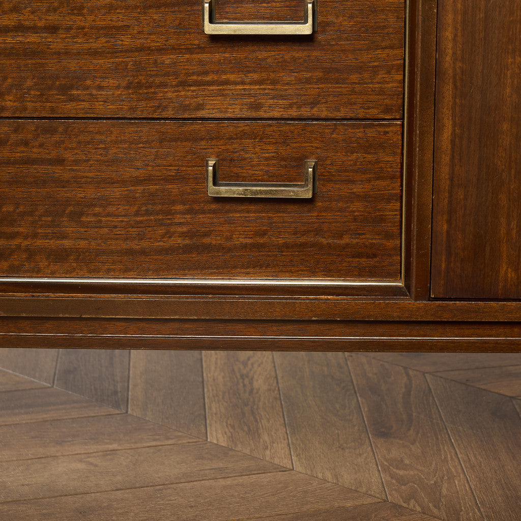 Brass-fitted Tola  ヴィンテージ サイドボード (4005)