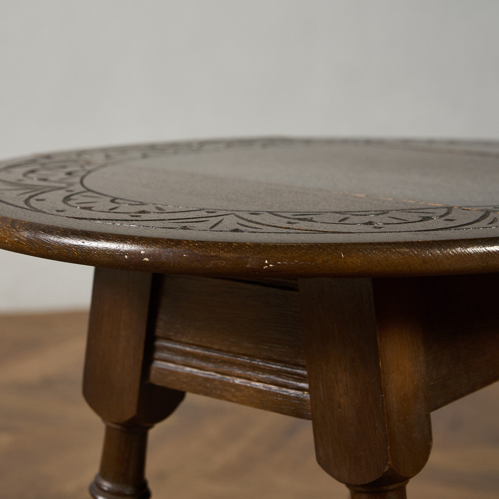 英国 クラシック ターントップ ドロップリーフ サイドテーブル